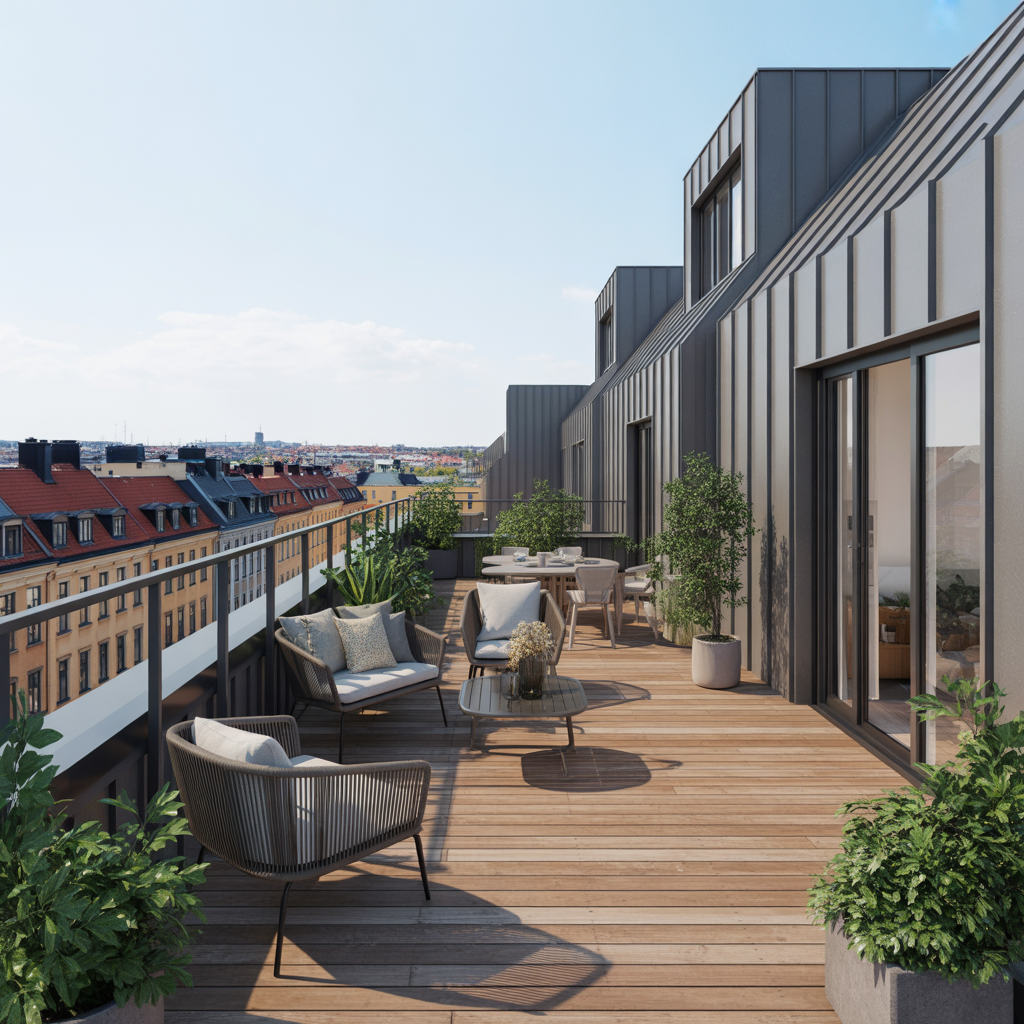 8.Bygg ett takterass for att utnyttja din takyta optimalt